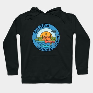 Sierra National Forest California Camping Canoe Hoodie